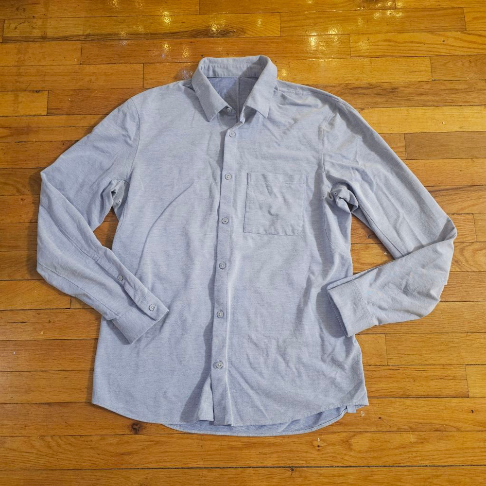 Lululemon Light Blue Button Down Shirt Men's Medium